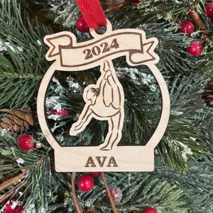 Gymnastics 2025 Christmas Ornament | Gymnast Christmas Ornament | Personalized Gymnastics Ornament  | 2025 Christmas