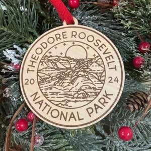 Theodore Roosevelt Nationalpark Ornament | US Park Ornament | Weihnachten 2025 | Abenteuer Reise Ornament | Nationalpark-Souvenir