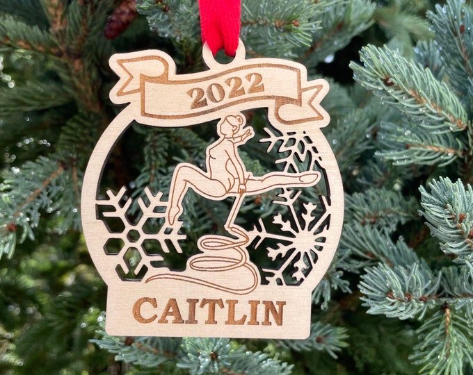 Ribbon Dancer 2024 Christmas Ornament | Ballet Christmas Ornament | Personalized Dancer Ornament  | 2024 Christmas