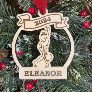 Gymnastics 2025 Christmas Ornament | Gymnast Christmas Ornament | Personalized Gymnastics Ornament  | 2025 Christmas