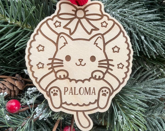Cat First Furever Home Christmas Ornament | First Christmas with Furever Family | New Kitten Gift Idea | 2025 Cat Ornament