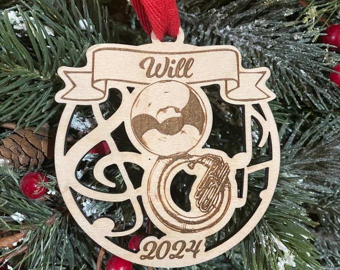 Sousaphone 2025 Christmas Ornament | Personalized Sousaphone Ornament  | 2025 Christmas