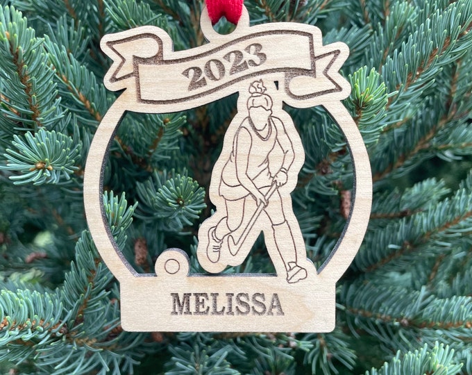 Field Hockey 2024 Field Hockey Player Christmas Ornament | Personalized Field Hockey Ornament  | 2024 Christmas