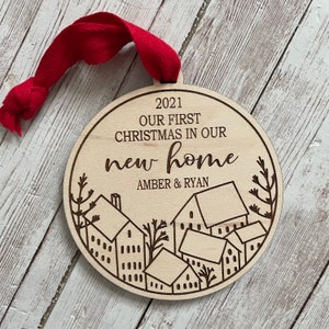 2025 Our First Christmas in our new Home Tree Ornament | Christmas New House | 2025 New Home Gift | Realtor Marking Gift