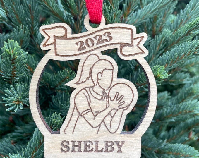 Bowling Girl 2024 Bowler Christmas Ornament | Personalized Bowling Ornament  | 2024 Christmas