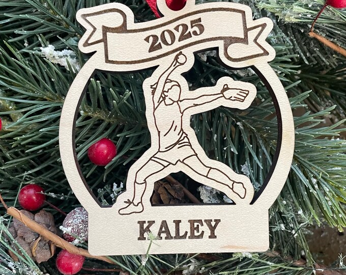 Softball Pitcher 2025 Softball Christmas Ornament | Personalized Softball Ornament  | 2025 Christmas
