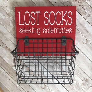 Lost Socks Seeking Solemates Basket Color Pop Series Laundry Room Decor & Organization Multi Color Options image 8