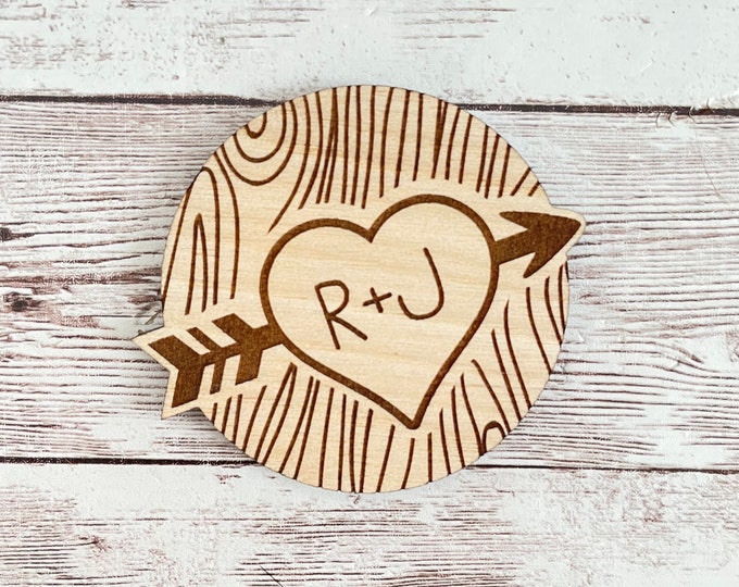 2.5” inch Couple Tree Initial strong hold magnet | Tree Initial Magnet | Couple Gift Idea | Love Magnet | Multi Options Available