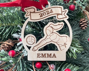 Volleyball Girl 2025 Christmas Ornament | Volleyball Player Christmas Ornament | Personalized Ornament  | 2025 Christmas