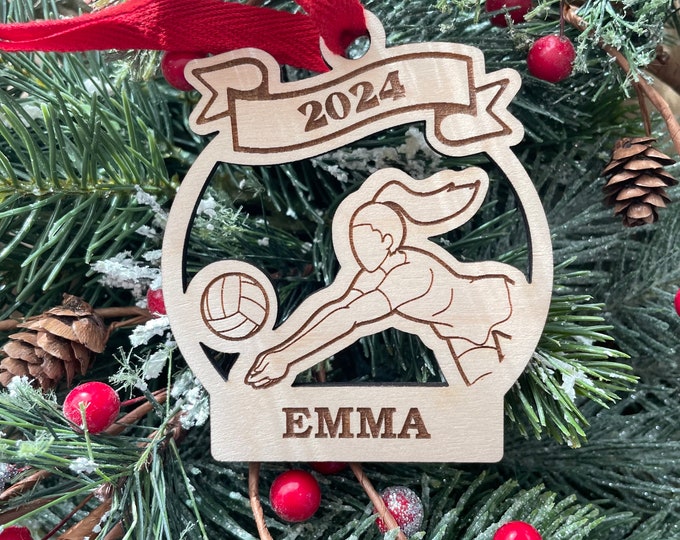 Volleyball Girl 2025 Christmas Ornament | Volleyball Player Christmas Ornament | Personalized Ornament  | 2025 Christmas