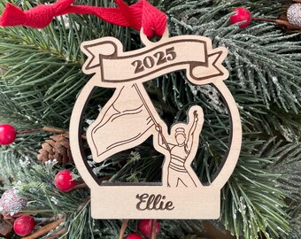 Colorguard 2025 Colorguard Christmas Ornament | Personalized Marching Band Colorguard Ornament  | 2025 Christmas
