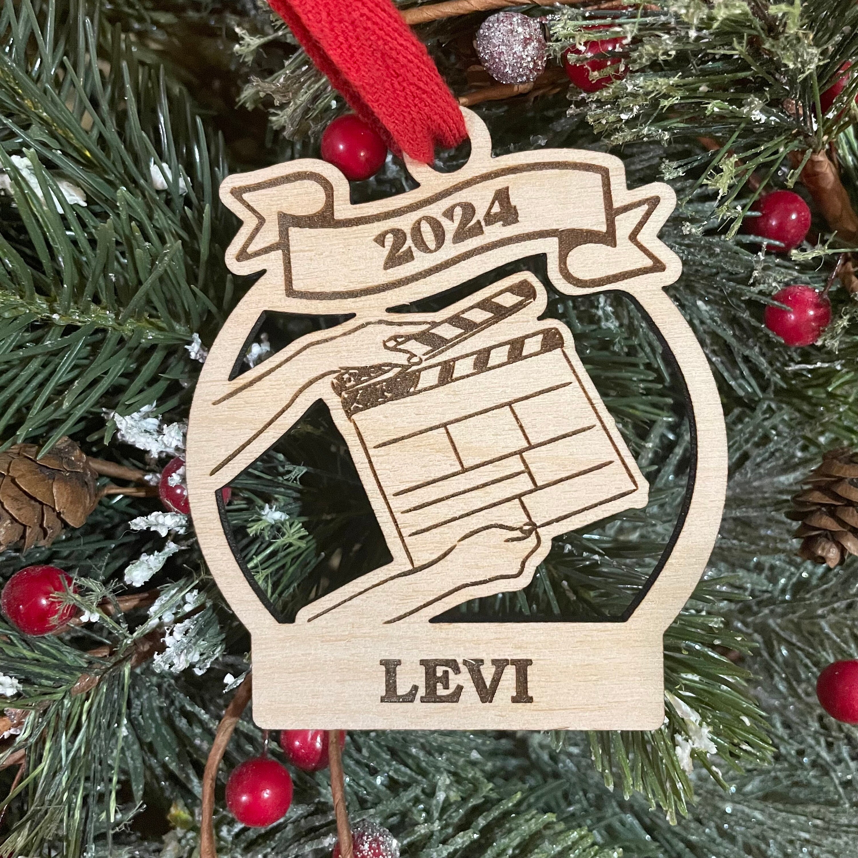 Acting 2025 Ornament | Actor Christmas Ornament | Personalized Movie Making Ornament  | 2025 Christmas