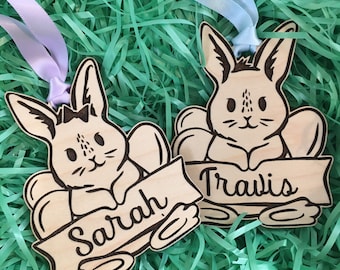 Easter Basket Tag | Bunny Rabbit or Sheep Custom Easter Basket Tag | Girl or Boy Tag | Easter Basket Gift Tag | Easter Basket Treat