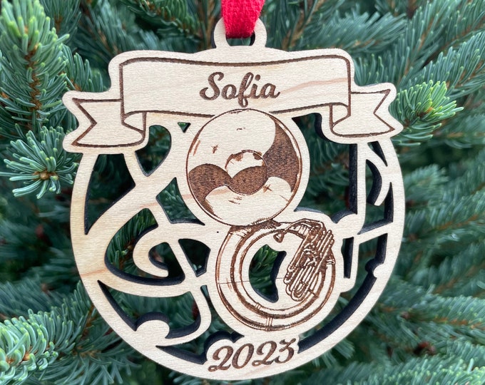 Sousaphone 2024 Christmas Ornament | Personalized Sousaphone Ornament  | 2024 Christmas