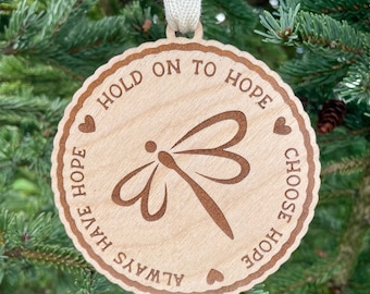 Viviana Irene Leon Memorial Foundation Ornament - Hold on to Hope - Always Have Hope - Choose Hope Ornament - Londonderry, New Hampshire