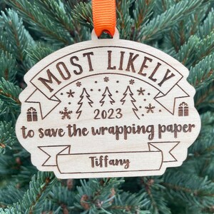 Più probabile per salvare la carta da regalo Edizione natalizia Ornamenti per la famiglia / Regalo di Natale per il gruppo di amici / Bomboniere per le feste in famiglia