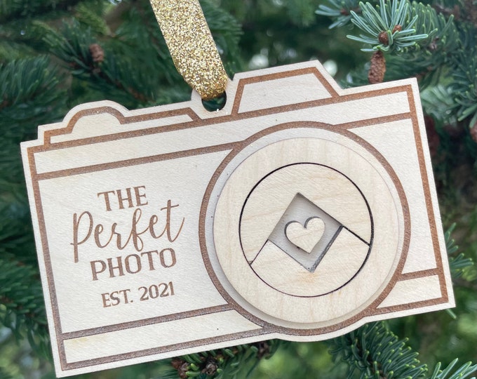 Photographer Ornament | Camera Christmas Tree Ornament | Custom Photography Gift