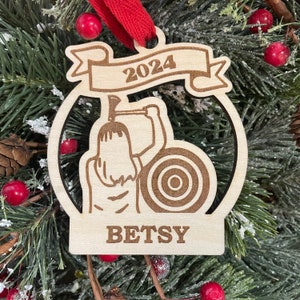 Ax Throwing 2025 Christmas Ornament | Personalized Ax Throwing Ornament | 2025 Christmas