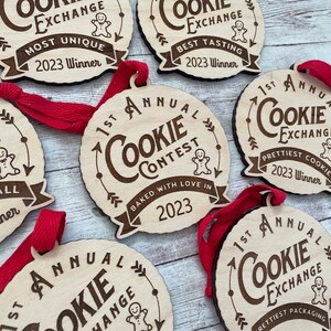 Cookie Exchange Party Favor 2024 Cookie Swap Party Favor Annual Cookie Exchange Ornament Prize Cookie Exchange Favor image 1