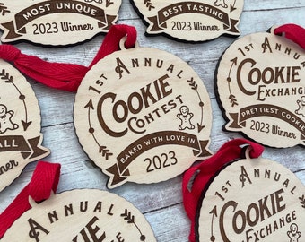 Cookie Exchange Party Favor | 2024 Cookie Swap Party Favor | Annual Cookie Exchange Ornament Prize | Cookie Exchange Favor