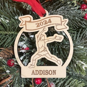 Softball Pitcher 2025 Softball Christmas Ornament | Personalized Softball Ornament  | 2025 Christmas