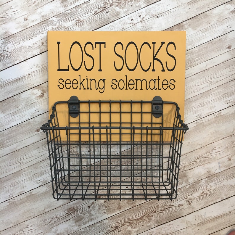 Lost Socks Seeking Solemates Basket Color Pop Series Laundry Room Decor & Organization Multi Color Options image 3