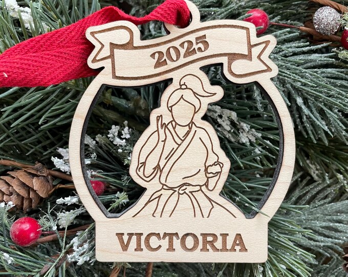 Karate 2025 Christmas Ornaments | Karate Christmas Ornament | Personalized Karate Ornament  | 2025 Christmas