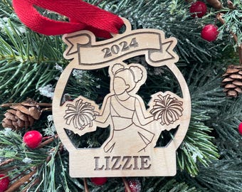 Cheerleading 2025 | Cheerleader 2025 Christmas Ornament | Personalized Cheer Ornament  | 2025 Christmas