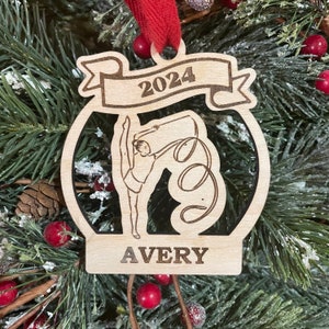 Ribbon Dancer 2025 Christmas Ornament | Ballet Christmas Ornament | Personalized Dancer Ornament  | 2025 Christmas