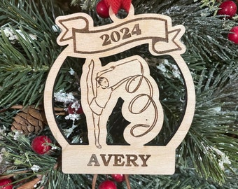Ribbon Dancer 2025 Christmas Ornament | Ballet Christmas Ornament | Personalized Dancer Ornament  | 2025 Christmas