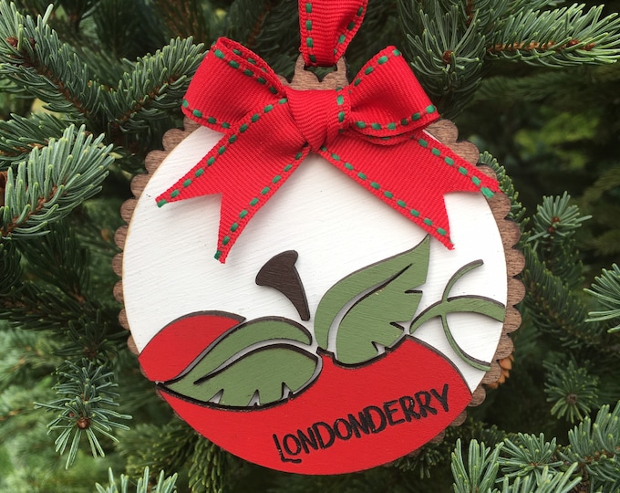 Apple Ornament | Personalized Apple Name Ornament | Apple Picking Ornament | Apple Orchard Gift Idea