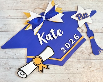 2026 Custom Grad Cap Door Hanger | Senior Grad Decor | High School Graduation Door Sign | Graduation Party Decor