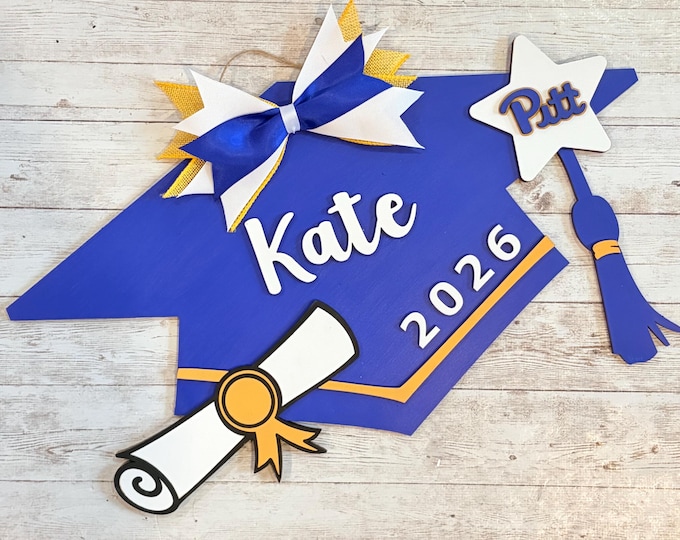 2026 Custom Grad Cap Door Hanger | Senior Grad Decor | High School Graduation Door Sign | Graduation Party Decor