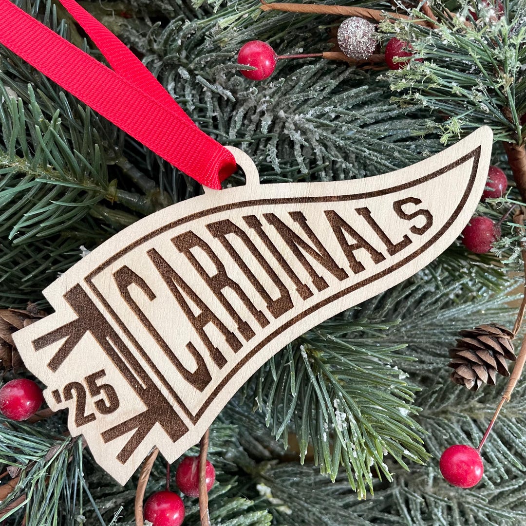 Cardinals Pennant Wood Ornament: School Team Spirit - Etsy 日本