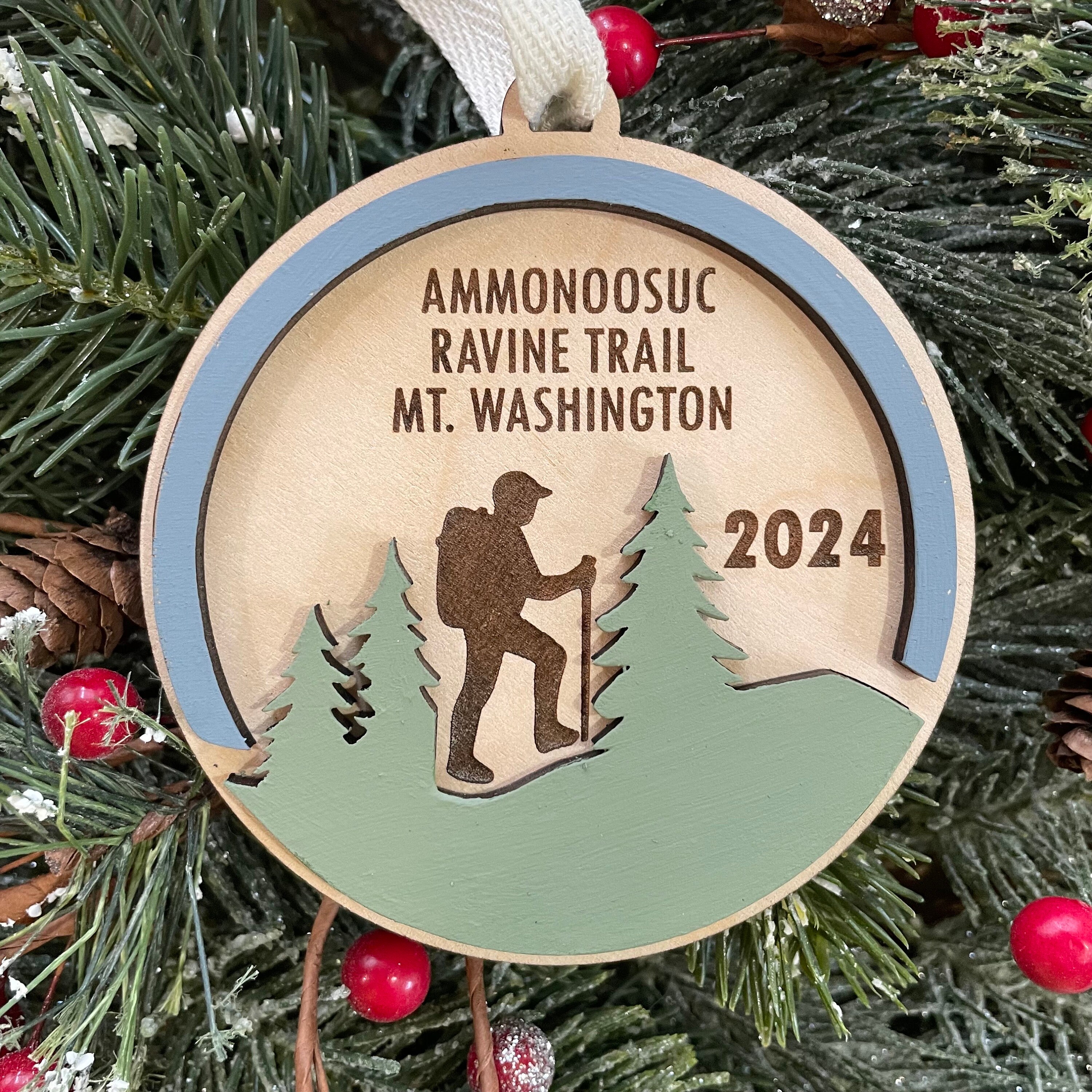 2024 Personalized Hiking Acrylic Ornament 2D Flat Hiking Lovers