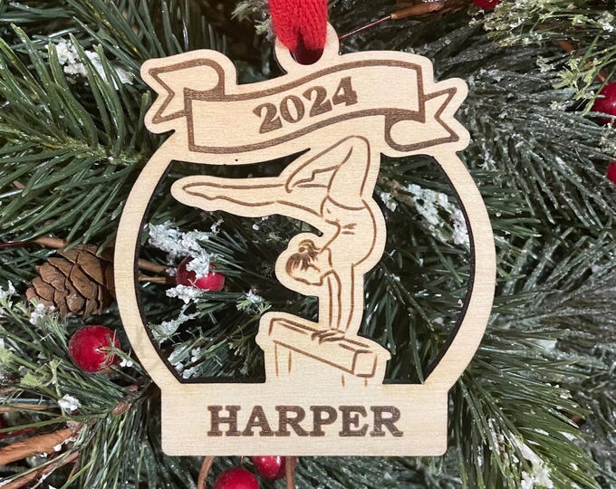 Gymnastics 2025 Christmas Ornament | Gymnast Christmas Ornament | Personalized Gymnastics Ornament  | 2025 Christmas