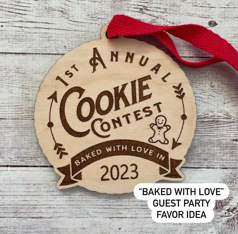 Cookie Exchange Party Favor 2024 Cookie Swap Party Favor Annual Cookie Exchange Ornament Prize Cookie Exchange Favor image 4