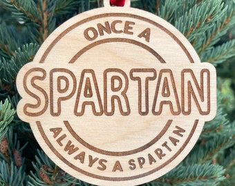 Spartan Warrior - Cedar Ornament Spartan Warrior - Cedar Ornament
