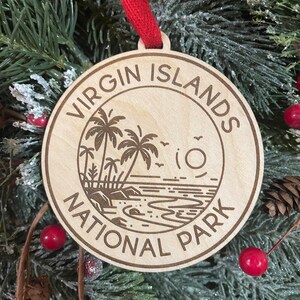 Jungferninseln Nationalpark Ornament | US Park Ornament | Weihnachten 2025 | Abenteuer Reise Ornament | Nationalpark-Souvenir