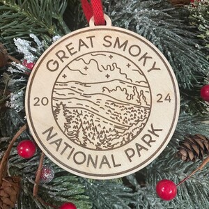 Great Smoky National Park Ornament | US Park Ornament | Christmas 2025 | Adventure Travel Ornament | National Park Souvenir