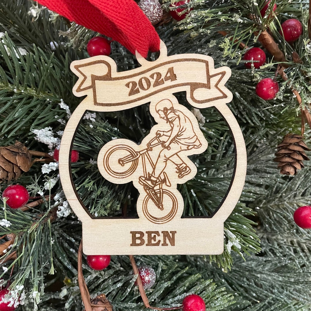 Personalized BMX Bike Rider Christmas Ornament - Etsy