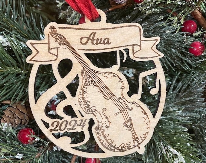 Cello 2025 Christmas Ornament | Personalized Cellist Ornament  | 2025 Christmas
