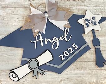 Custom Grad Cap Door Hanger: Senior 2025 Graduation Decor
