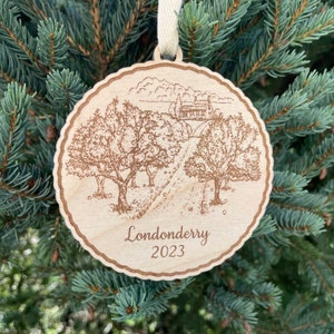 Personalized Apple Orchard Ornament | Apple Picking Ornament | Apple Tree Orchard Gift | Apple Orchard Souvenir | Orchard Wedding Gift