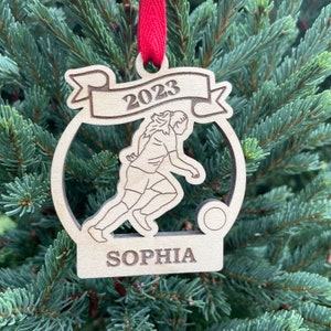 Soccer Girl Player 2025 Christmas Ornament | Personalized Soccer Ornament | Soccer Team Ornament | 2025 Christmas