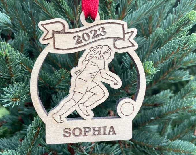 Soccer Girl Player 2024 Christmas Ornament | Personalized Soccer Ornament | Soccer Team Ornament | 2024 Christmas