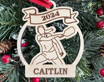 Pickleball Girl 2026 Pickle Ball Christmas Ornament | Personalized Pickleball Player  Ornament  | 2025 Christmas
