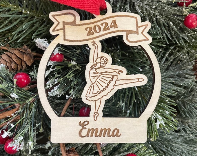 Ballet Dancer 2025 Christmas Ornament | Ballet Christmas Ornament | Personalized Dancer Ornament  | 2025 Christmas