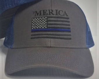 Royal Merica Cap with Blue Line