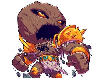 GLOOMHAVEN Cragheart Chibi 8.5x11" Print